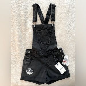 Black Overall Shorts